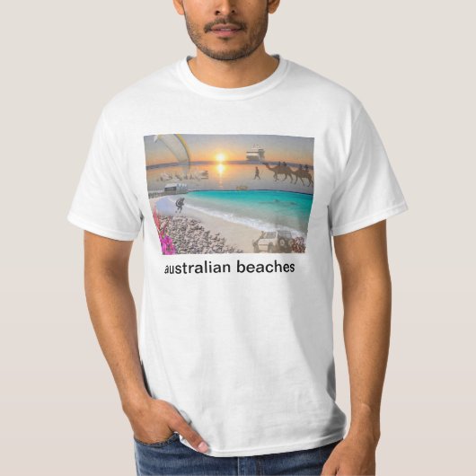REFLEXIONEN der Unze-Australier-Strände T-Shirt (Vorderseite)