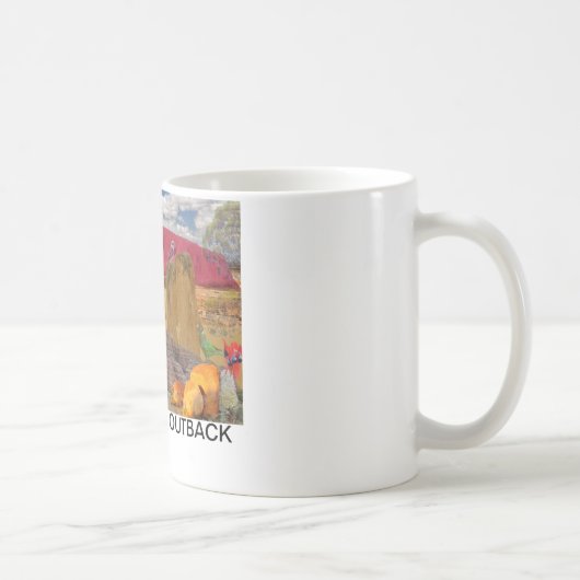 REFLEXIONEN des Unze- Australier-Hinterlandes Kaffeetasse (Rechts)