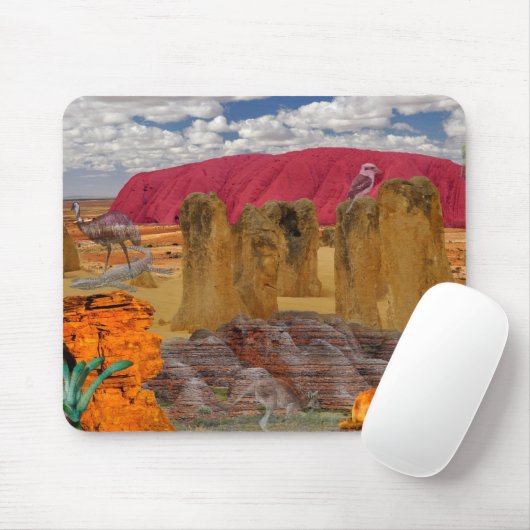 REFLEXIONEN des Unze-Australier-Hinterlandes Mousepad (Mit Mouse)