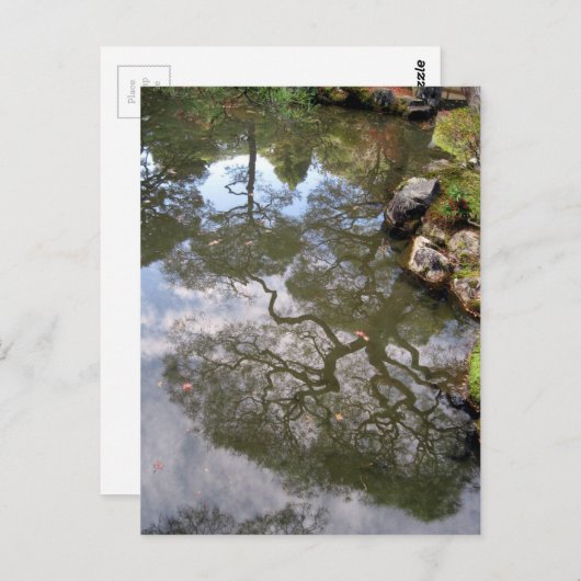 Reflexionen-ein Zen-Tempel in Japan Postkarte (Vorne/Hinten)