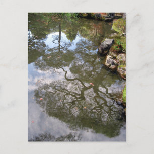 Reflexionen-ein Zen-Tempel in Japan Postkarte