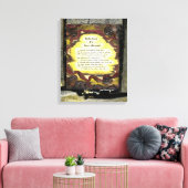 Reflexionen für innere Stärke Leinwanddruck (Insitu (Wohnzimmer))