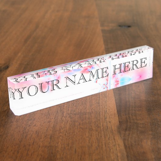 Reflexionen in einem defektes namensplakette (Seite)