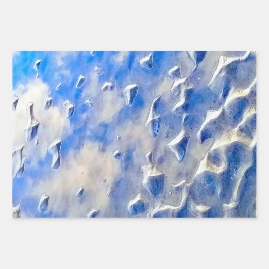 Reflexionen über den Ozean und den blauen Himmel Geschenkpapier Set (Vorderseite)