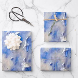 Reflexionen über den Ozean und den blauen Himmel Geschenkpapier Set