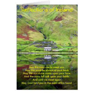 Reflexionen von Irland-Karte