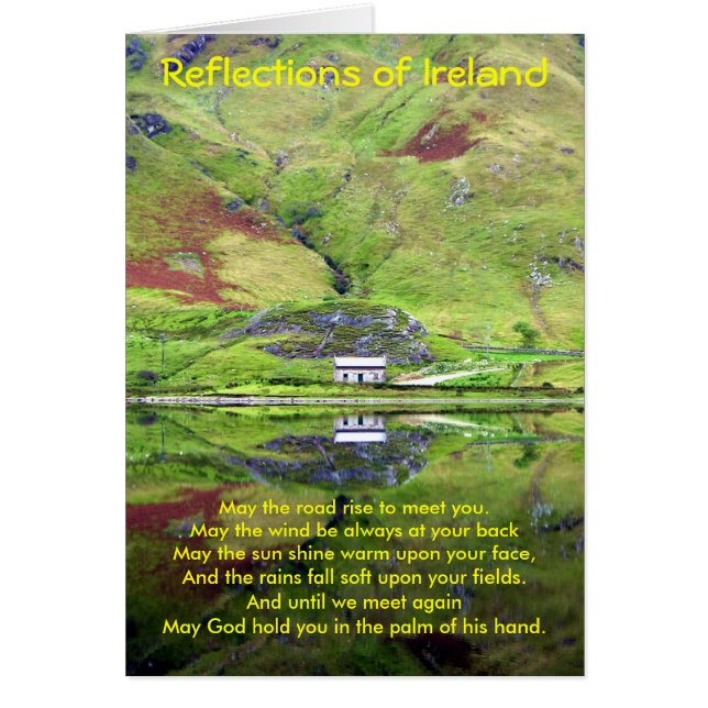 Reflexionen von Irland-Karte (Vorne)