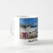 REFLEXIONEN VON UNZE    AUSTRALIEN KAFFEETASSE (Vorderseite Links)