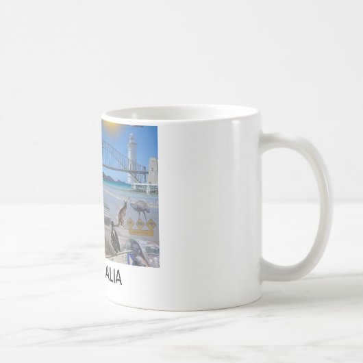 REFLEXIONEN VON UNZE    AUSTRALIEN KAFFEETASSE (Rechts)