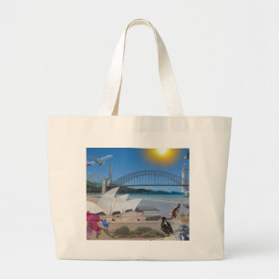 REFLEXIONEN VON Unze Brisbane trifft Sydney Jumbo Stoffbeutel