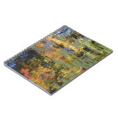 Reflexionen zapfen (mit lilypads) notizblock (Linke Seite)