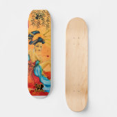 Reflexions-Geisha-Skateboard Skateboard (Vorderseite)