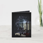 Reflexions-gotisches Fantasie-Hochzeit UAWG Einladung (Vorderseite)