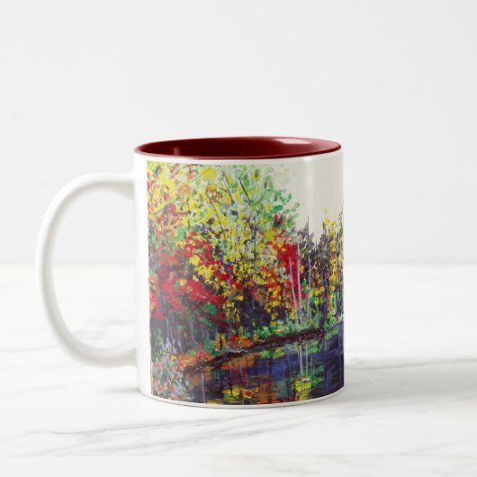 Reflexions-Malen Zweifarbige Tasse (Links)