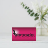 Reflexions-modernes Ikonen-Choreograf | fuschia Visitenkarte (Stehend Vorderseite)