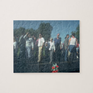 Reflexions-Vietnam-Veteranen-Wand-Washington DC Puzzle