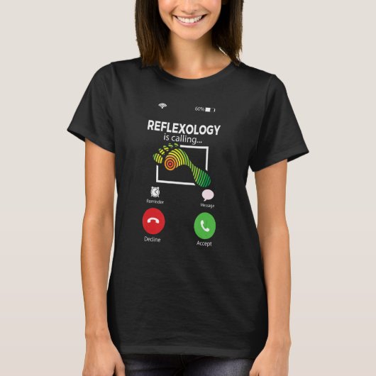 Reflexologe Reflexologie nennt coole Reflexion T-Shirt (Vorderseite)