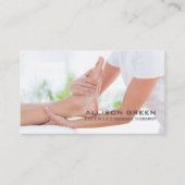 Reflexologie Akupressur Fußmassage Therapeut Visitenkarte (Vorderseite)