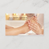 Reflexologie Akupressur Fußmassage Therapeut Visitenkarte (Vorderseite)