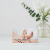 Reflexologie Akupressur Fußmassage Therapeut Visitenkarte (Stehend Vorderseite)