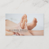 Reflexologie Akupressur Fußmassage Therapeut Visitenkarte (Vorderseite)