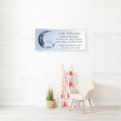 Reflexologie Blauer Lotus Blume Moon Banner (Insitu)