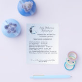 Reflexologie Blue Lotus Blume Business Marketing Flyer (Einzeln)