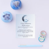 Reflexologie Blue Lotus Blume Moon Business Flyer (Einzeln)