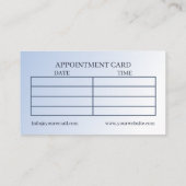 Reflexologie Blue Lotus Blume Moon Multi Terminkarte (Rückseite)