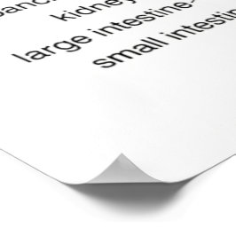 Reflexologie Diagramm 24X36" Poster