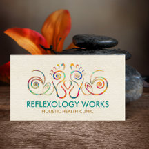 Reflexologie - farbenfrohe Spirale