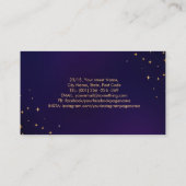 Reflexologie - Farbige Ying Yang Ornament Visitenkarte (Rückseite)