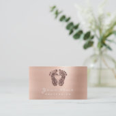 Reflexologie Massage Therapeut Glitzer Ernennung Terminkarte (Stehend Vorderseite)