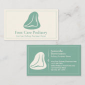 Reflexologie Massage Therapie Fütterung Linie Art Visitenkarte (Vorne/Hinten)