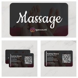 Reflexologie Massage Therapie Vorlagen Design Visitenkarte