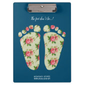 Reflexologie-Podiatrie Klemmbrett (Vorderseite)