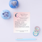 Reflexologie Rosa Lotus Blume Business Marketing Flyer (Einzeln)