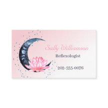 Reflexologie Rosa Lotus Blume Moon