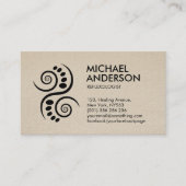 Reflexologie - Schwarzweiß-Ying-Yang-Symbol Visitenkarte (Vorderseite)