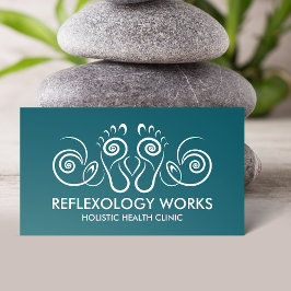 Reflexologie - Spiralverzierung Visitenkarte