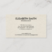 Reflexologie - Spiralverzierung Visitenkarte (Rückseite)