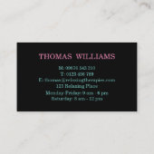 Reflexologie Visitenkarte (Rückseite)