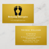 Reflexologie Visitenkarte (Vorne/Hinten)