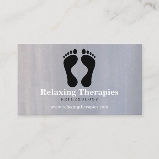 Reflexologie Visitenkarte (Vorderseite)