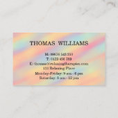 Reflexologie Visitenkarte (Rückseite)