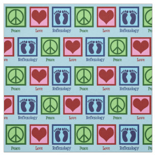 Reflexologin Peace Liebe Reflexology Foot Massage Stoff
