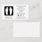 Reflexologin Reflexologie Social Media Visitenkarte (Vorne/Hinten)