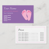 Reflexologist-Preis-Visitenkarten Visitenkarte (Vorne/Hinten)