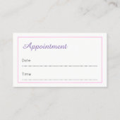 Reflexologist-Verabredungs-Visitenkarten Terminkarte (Rückseite)