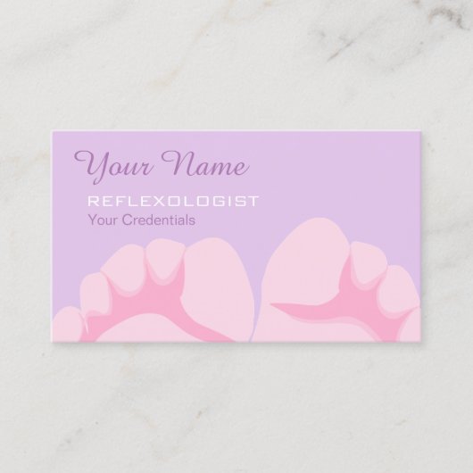 Reflexologist-Visitenkarten Visitenkarte (Vorderseite)